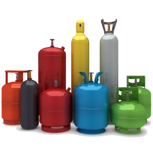 Botellas de gas a presión